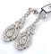 Boucles d'oreilles Boucles d'oreilles en platine serties de diamants 58 Facettes
