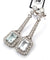Boucles d'oreilles Boucles d'oreilles en platine avec aigue-marine et diamants 58 Facettes
