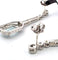 Boucles d'oreilles Boucles d'oreilles en platine avec aigue-marine et diamants 58 Facettes