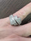 Bague 54 Bague en or blanc sertie de diamants taille brillant et baguette 58 Facettes