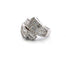 Bague 54 Bague en or blanc sertie de diamants taille brillant et baguette 58 Facettes