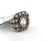 Bague 54 Bague old mine en or jaune et argent avec diamants 58 Facettes