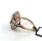 Bague 54 Bague old mine en or jaune et argent avec diamants 58 Facettes