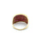 Bague 55 Bague vintage multibande en or jaune 750 avec rubis et diamants 58 Facettes 50358