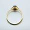 Bague 55 Bague en or jaune 750 avec saphir de Ceylan et diamants 58 Facettes 50364