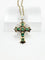Pendentif Pendentif croix en or jaune 18 carats et émeraudes 58 Facettes 50353