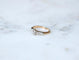 Solitaire - Bague diamant taille ancienne en or rose et platine