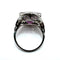 Bague 52 Bague en platine à kunzite rose-lilas et diamants 58 Facettes 50366