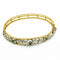 Bracelet Bracelet floral en or jaune 18 carats avec émeraudes et diamants 58 Facettes 50319
