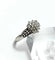 Bague 56 Bague rosette en or blanc 18 carats et diamants 58 Facettes 50372