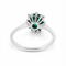 Bague 64 Bague fleur - Émeraude colombienne et diamants en or 585 58 Facettes 50210