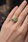 Bague 53 Bague en or jaune 750 sertie de diamants et émeraudes 58 Facettes 50373