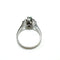 Bague 52 Bague en or blanc 18 carats avec émeraude et diamants 58 Facettes 50376