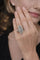 Bague 55 Bague vintage style navette en or blanc 750 et diamants 58 Facettes 50383