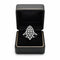 Bague 55 Bague vintage style navette en or blanc 750 et diamants 58 Facettes 50383