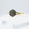Bague 57 Bague rosette en or jaune 18 carats et diamants 58 Facettes 50390