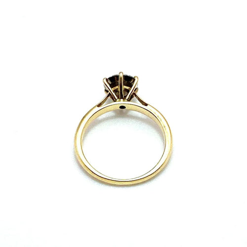 Bague 57 Bague rosette en or jaune 18 carats et diamants 58 Facettes 50390