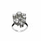Bague 55 Bague vintage florale en or blanc 18 carats et diamants 58 Facettes 50392