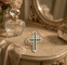 Pendentif Pendentif croix - Émeraudes colombiennes taille carrée en or 18k 58 Facettes 50400