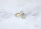Bague 60 Belle Époque - Bague Aigrette diamants sur or et platine 58 Facettes