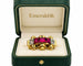 Bague 56 Bague Art déco chevalière en or jaune 18 carats, diamants et rubis 58 Facettes 50405