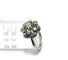 Bague 53 Bague rosette vintage en or blanc 750 et diamants 58 Facettes 50409