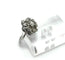 Bague 53 Bague rosette vintage en or blanc 750 et diamants 58 Facettes 50409