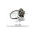 Bague 53 Bague rosette vintage en or blanc 750 et diamants 58 Facettes 50409