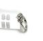 Bague 51 Bague grappe en or blanc 14 carats et diamants 58 Facettes 50406