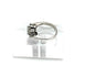 Bague 51 Bague grappe en or blanc 14 carats et diamants 58 Facettes 50406