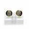 Boucles d'oreilles Boucles d'oreilles puces rosette en or jaune 750 et diamants 0,60 ct 58 Facettes 50410