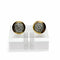 Boucles d'oreilles Boucles d’oreilles puces rosette en or jaune 750 et diamants 58 Facettes 50410