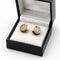 Boucles d'oreilles Boucles d'oreilles puces rosette en or jaune 750 et diamants 0,60 ct 58 Facettes 50410