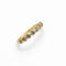 Bague 57 Bague alliance ondulée en or jaune 750 sertie de diamants 58 Facettes 50411