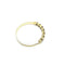 Bague 57 Bague alliance ondulée en or jaune 750 sertie de diamants 58 Facettes 50411