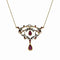 Pendentif Pendentif vintage - Rubis et diamants en or jaune 14 carats et platine 58 Facettes 50414