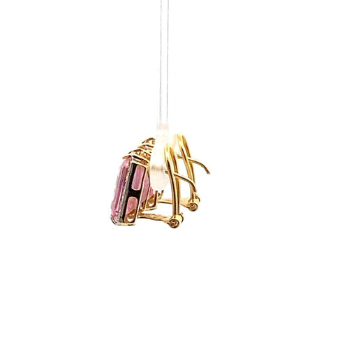 Boucles d'oreilles Boucles d'oreilles puces en or jaune 750 avec diamants 58 Facettes 50415