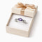 Bague 56 Bague en or blanc 750 avec améthyste naturelle ovale 58 Facettes 50416