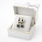 Boucles d'oreilles Boucles d’oreilles Art déco en or jaune 750 et platine, saphir et diamants 58 Facettes 50421
