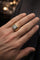 Bague 59 Chevalière - Bague homme en or jaune 750 et platine, diamant naturel 58 Facettes 50420