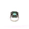 Bague 57 Bague Art déco en or blanc 18 carats, émeraude, saphirs et diamants 58 Facettes 50412