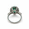 Bague 54 Bague Art déco en platine avec émeraude poire et diamants 58 Facettes 50159
