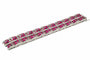 Bracelet Bracelet Art déco en or blanc 18 ct avec rubis et diamants 58 Facettes 50084