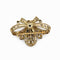 Broche Broche vintage en or jaune, argent et diamants 58 Facettes 50143