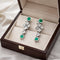 Boucles d'oreilles Boucles d'oreilles - Or blanc 18 ct, émeraudes colombiennes et diamants 58 Facettes 50036