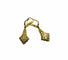 Boucles d'oreilles Boucles d’oreilles Art déco longues avec saphirs incolores 58 Facettes 50125