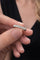 Bague 52 Bague demi-alliance en or blanc 750 avec diamants taille brillant 58 Facettes 50144
