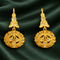 Boucles d'oreilles Art déco - Boucles d'oreilles en or jaune et saphirs incolores 58 Facettes 50176