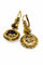Boucles d'oreilles Art déco - Boucles d'oreilles en or jaune et saphirs incolores 58 Facettes 50176