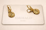 Boucles d'oreilles Art déco - Boucles d'oreilles en or jaune et saphirs incolores 58 Facettes 50176